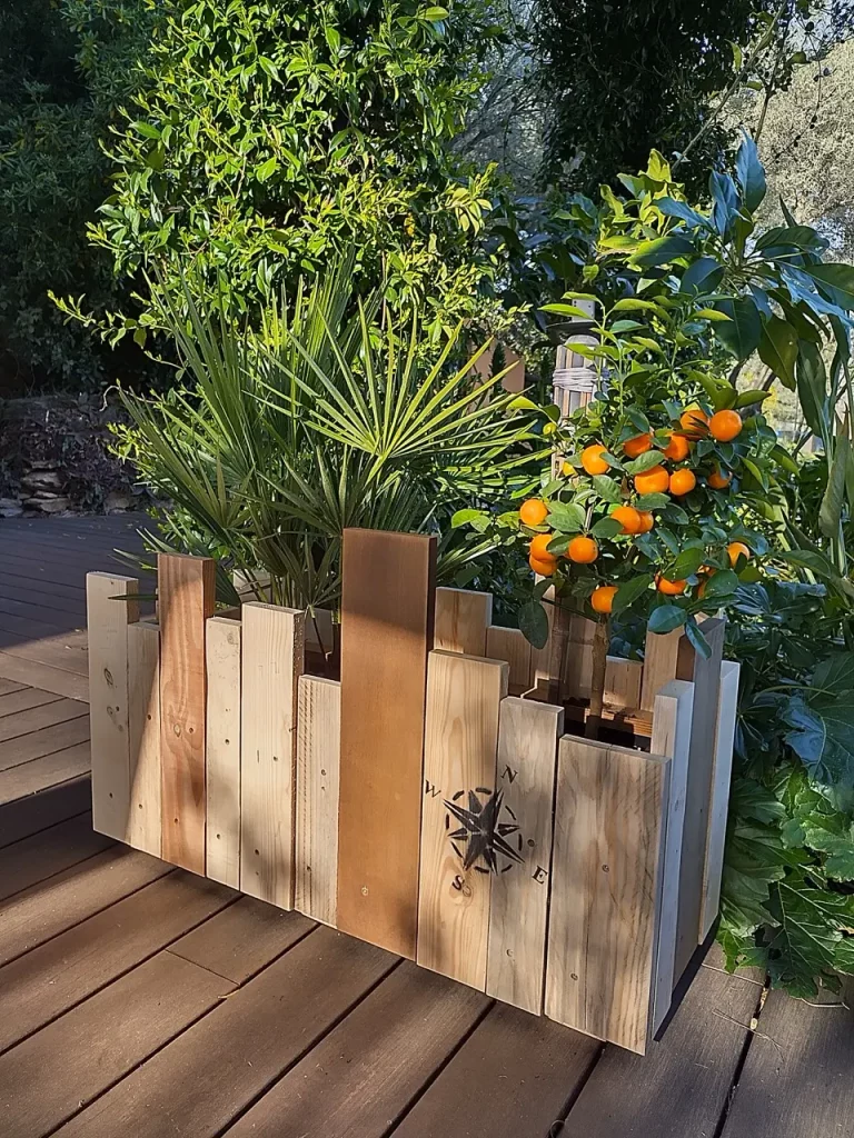 Jardinières bioclimatique bois Terre mik